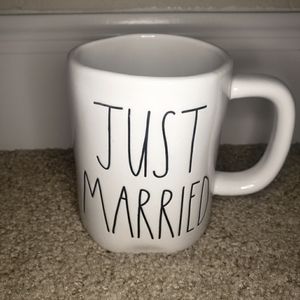 Rae Dunn JUST MARRIED wedding mug